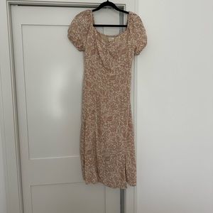 Jessica Simpson midi puff sleeve dress